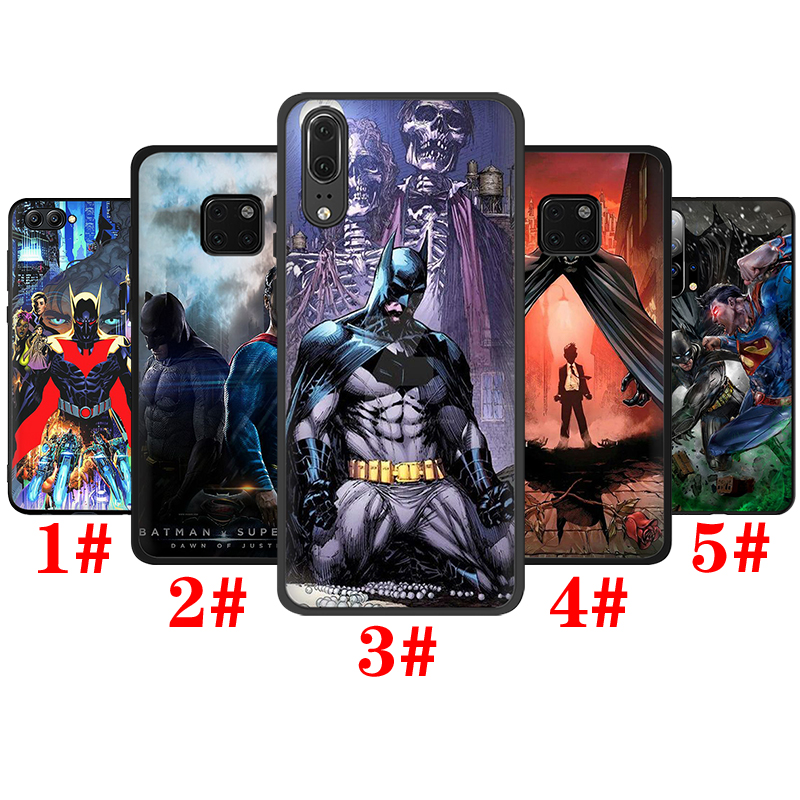 Ốp Lưng Silicone In Hình Biểu Tượng Siêu Anh Hùng Batman Cho Huawei Y5P Y6P Y8P Y7A Y9A Y7 Y9 Prime 2018 2019