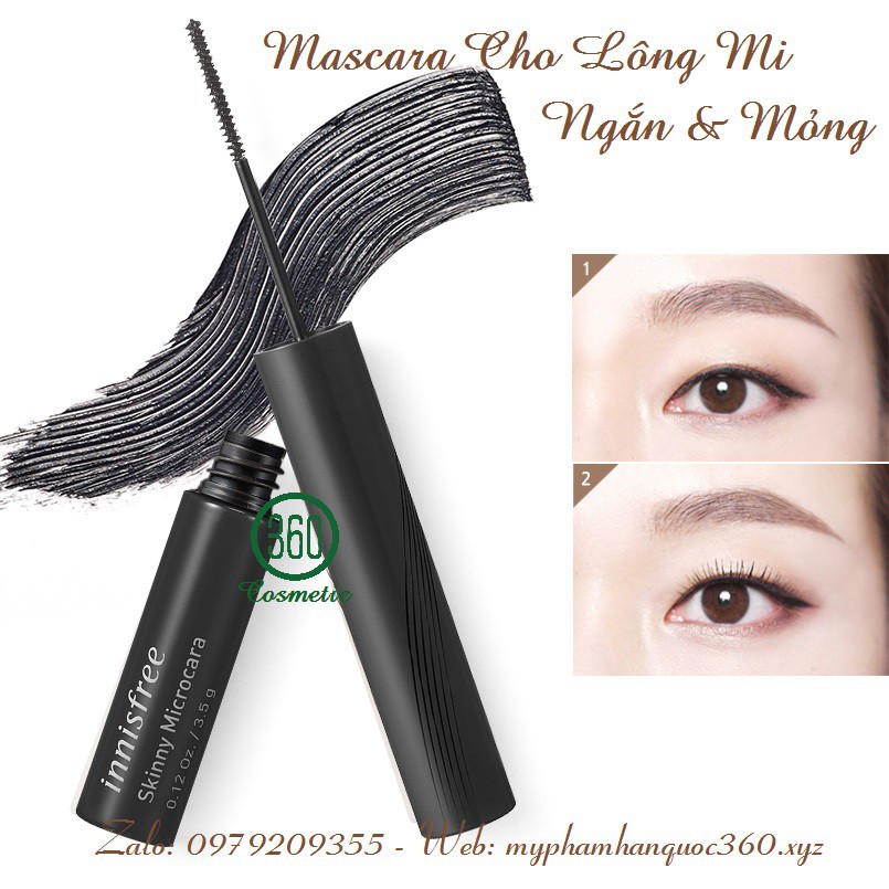 Mascara Dành Cho Lông Mi Ngắn Mỏng Skinny Microcara