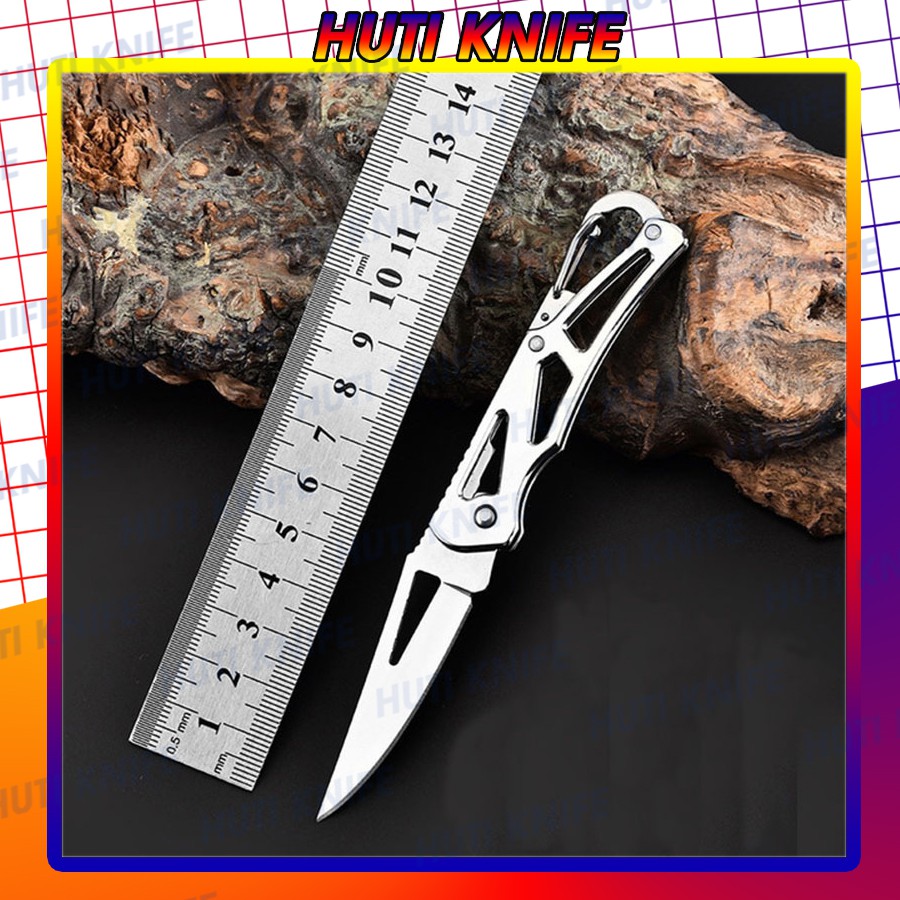 Dao phượt mini móc khóa gấp cao cấp đa năng giá rẻ khui hộp rọc hàng khui hộp HUTI KNIFE MK01