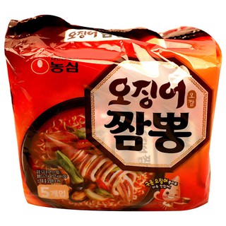 Mì Mực Champong Nongshim Túi 5 Gói X 124G