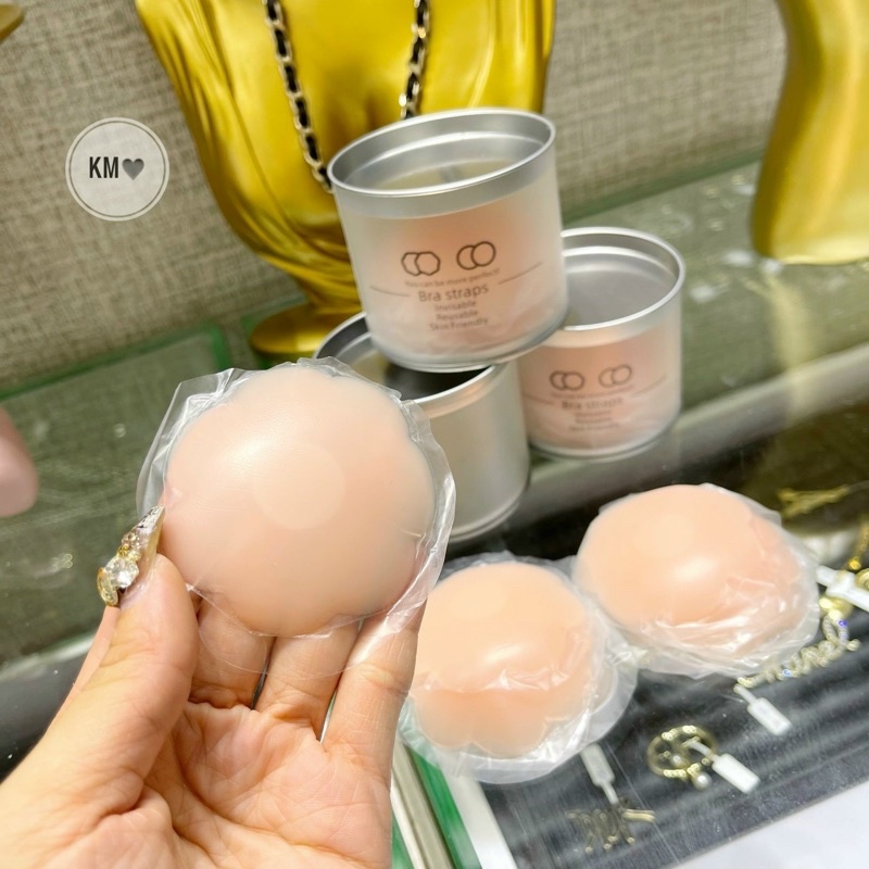 Miếng Dán Nhũ Hoa Combo hộp 5 Miếng Dán Silicon sử dụng được nhiều lần