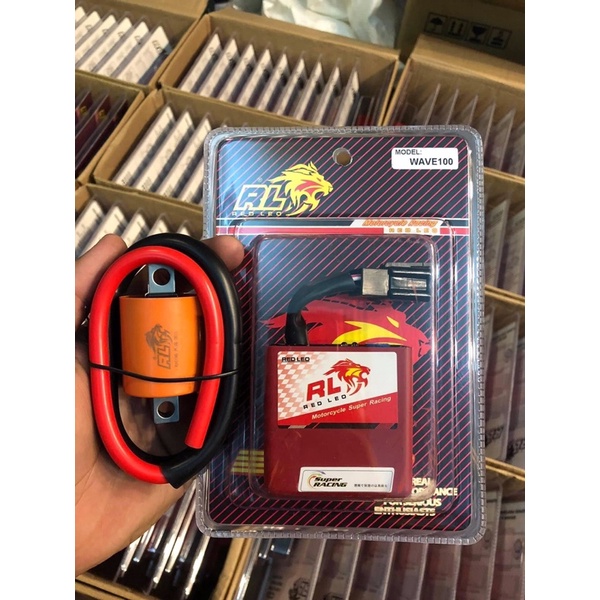 ecu kèm mobin sườn redleo cho wave dream sirius