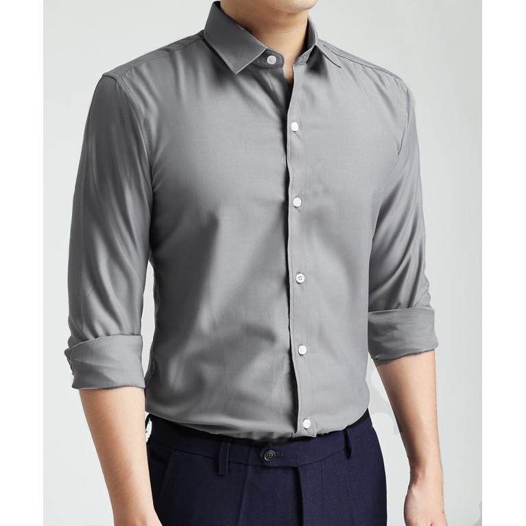 Áo sơ mi nam dài tay 4Lucky- 523, chất kate ít nhăn, form đẹp | BigBuy360 - bigbuy360.vn