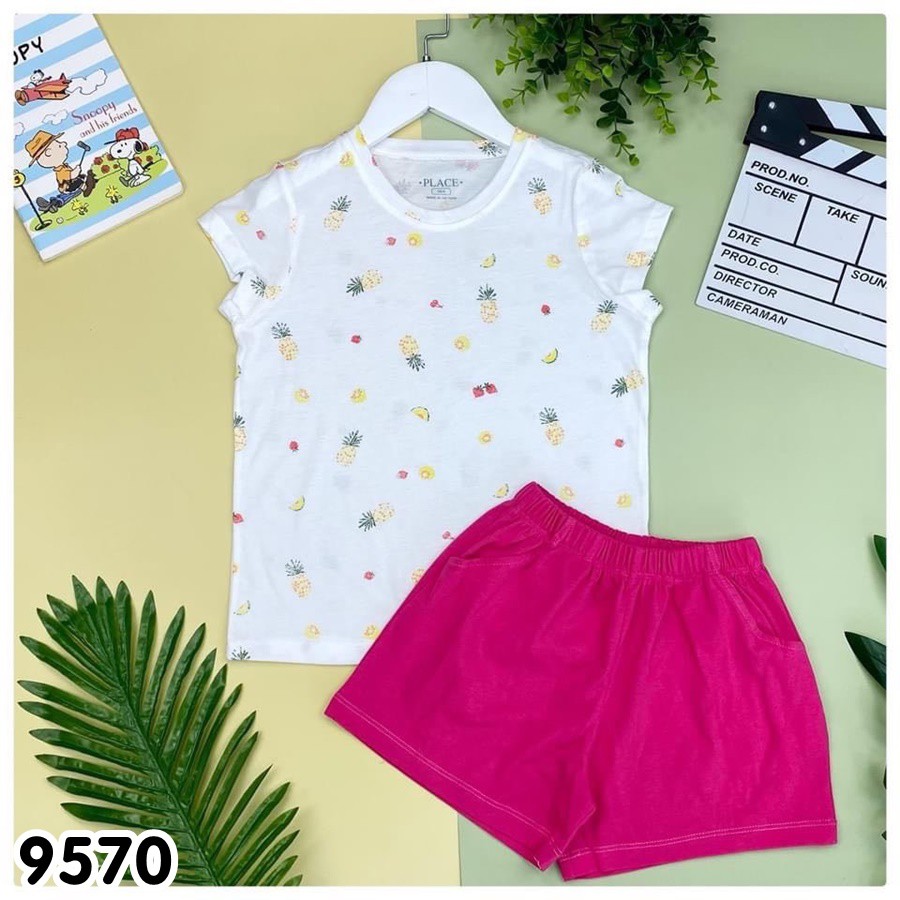 Bộ Ngắn Bé Gái Nhiều Mẫu Cho Bé Từ 17-45KG