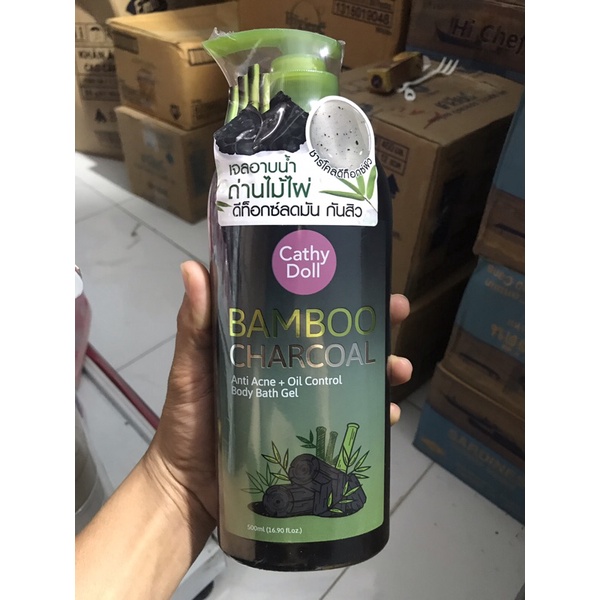 Sữa Tắm Than Tre Cathy Doll 500ml chính hãng