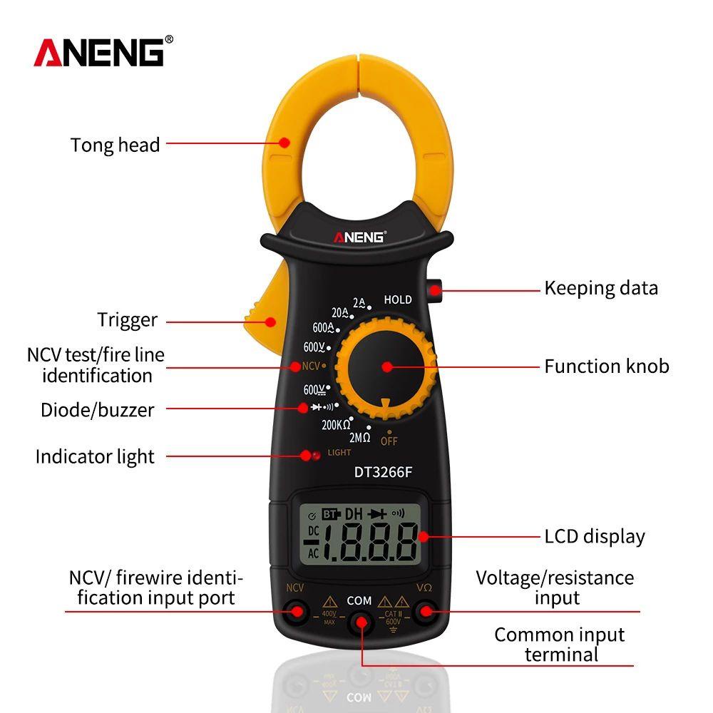 CONOPERY Kẹp Kiểm Tra Dòng Điện AC / DC NCV Độ Chính Xác Cao