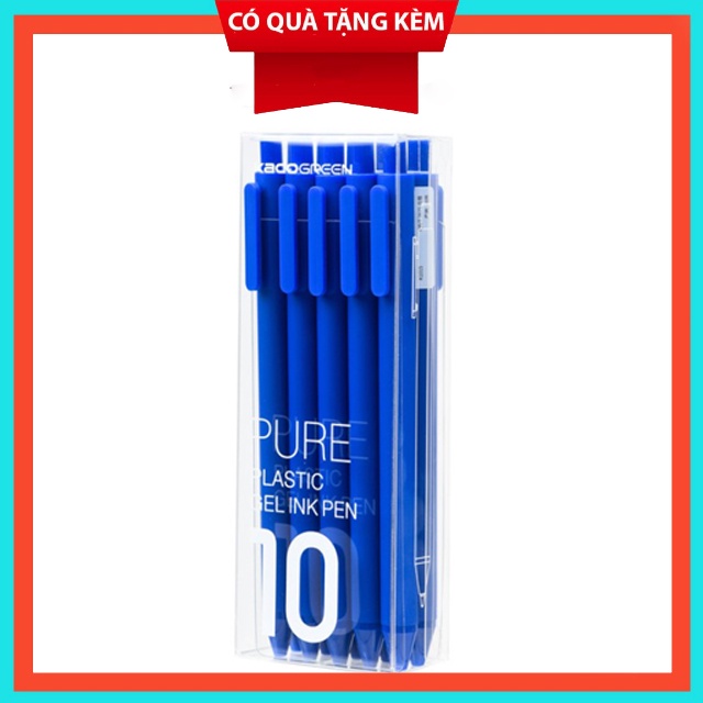 Hộp Bút Kaco PURE 10 Chiếc Cao cấp màu Xanh Blue