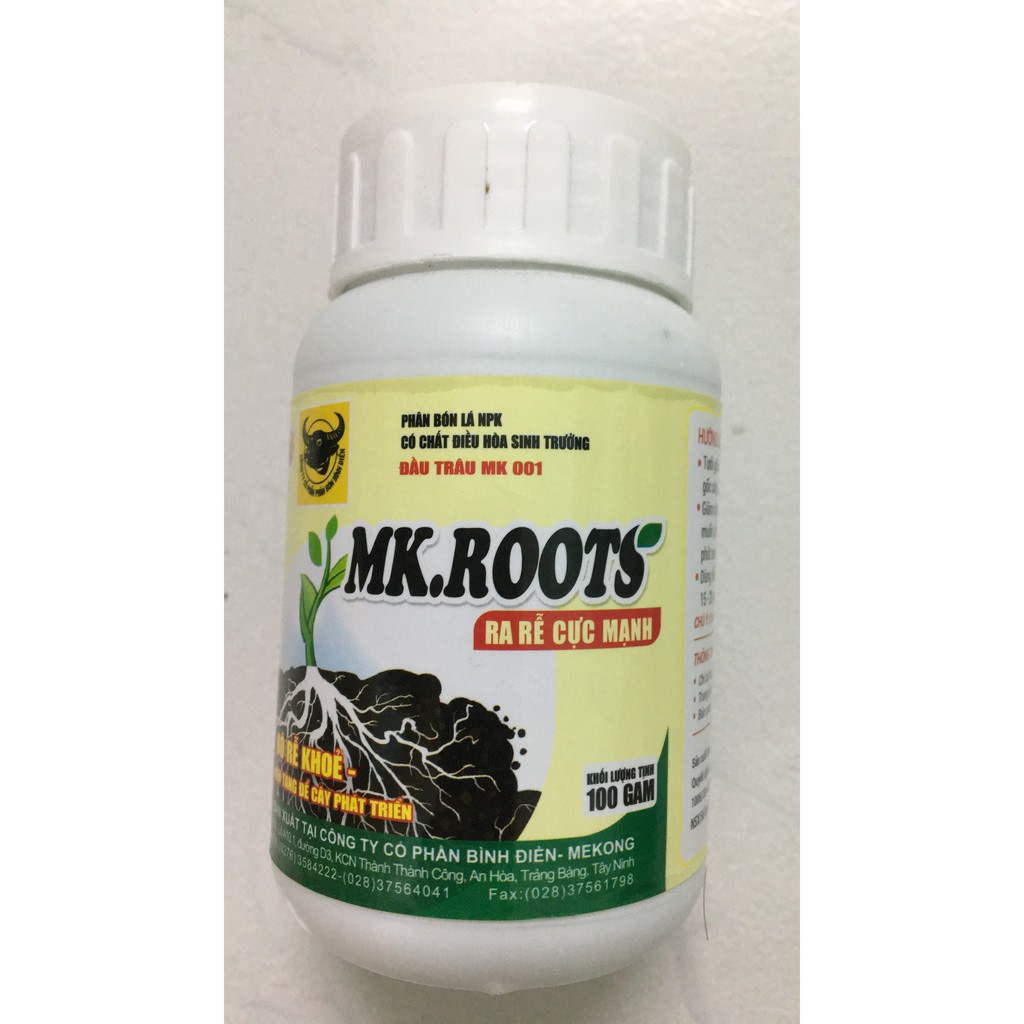 COMBO 04 lọ phân đầu trâu MK.ROOT NPK 501.701.901 lọ 100gr