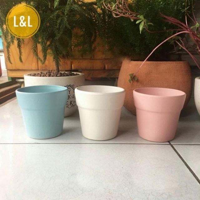 COMBO trên bao gồm 5 chậu cây vành miệng mini như hình (không bao gồm cây và phụ kiện trang trí)