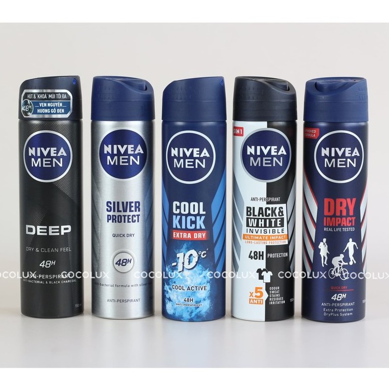 [COCOLUX] Xịt ngăn mùi Nivea Men 150ml