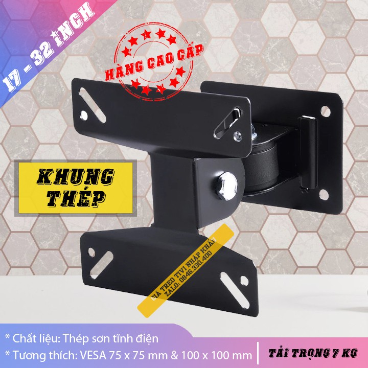 [Trục Thép] Giá Treo Màn Hình Máy Tính F01 14 - 17 - 19 - 23 - 27 - 29 - 32 Inch - Giá Treo Tivi Xoay 180 Độ