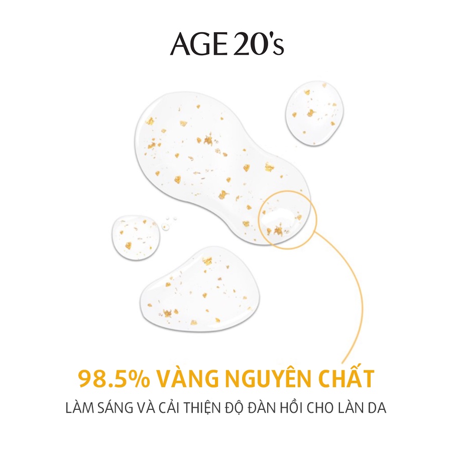 Set Tinh Chất Dưỡng Dành Cho Da Mụn Age20's Gold Cica Ampoule