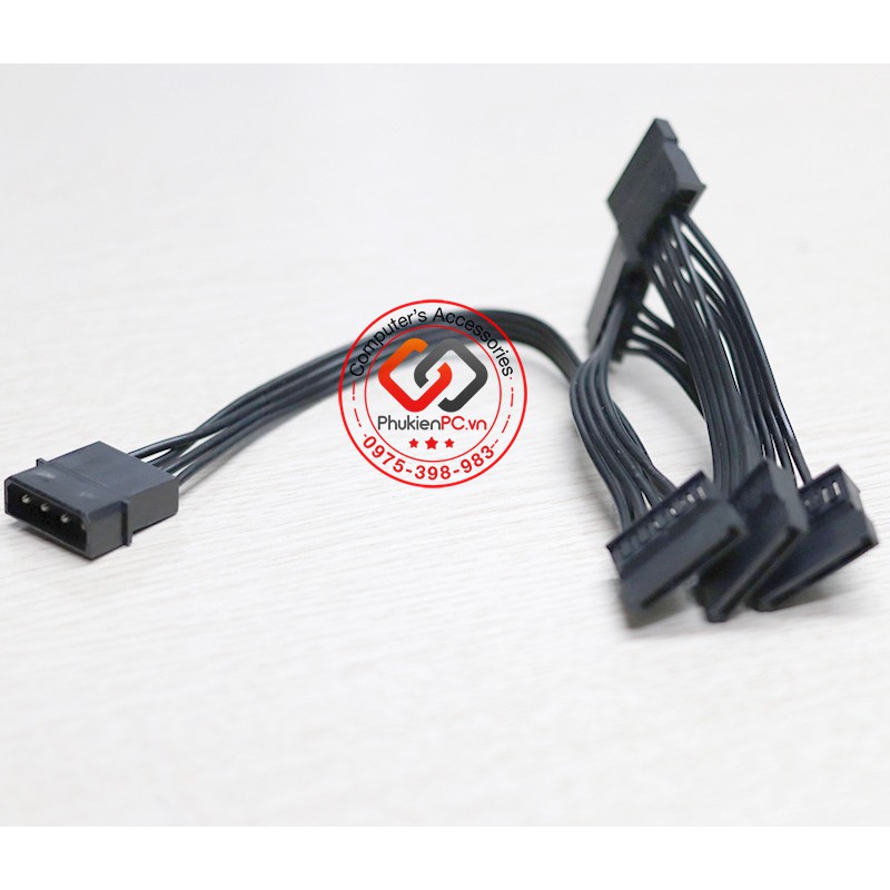Cáp chia nguồn ATA 4P ra 5 SATA HDD-SSD