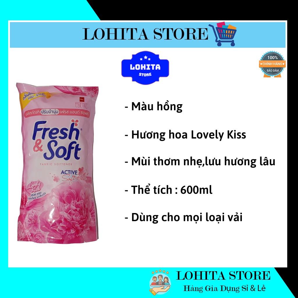 Nước xả vải Fresh & Soft 600ml Thái Lan