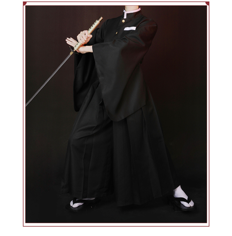COSER KING Anime Demon Slayer: Kimetsu no Yaiba Cosplay Tokitou Muichirou Cosplay Kimetsu no Yaiba Cosplay Costume Men shoe wig