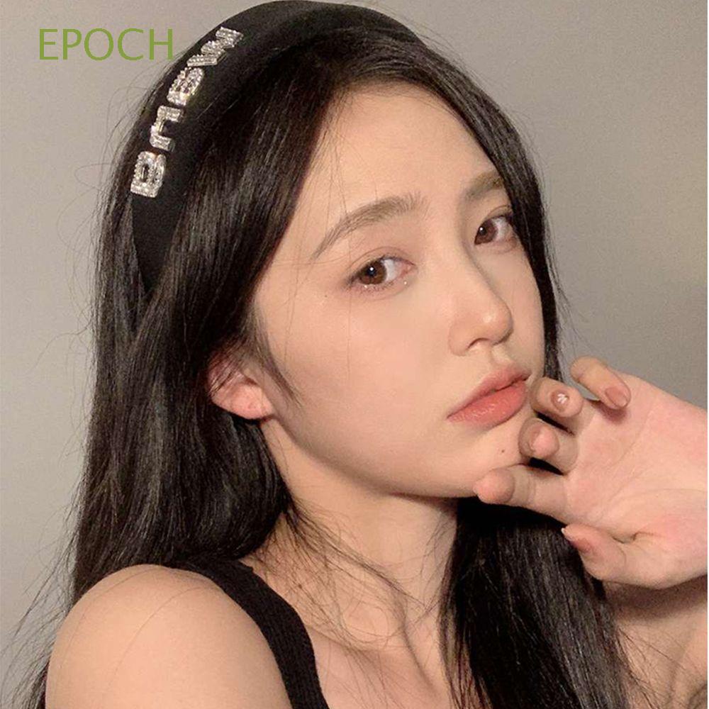 Epoch Băng Đô Cài Tóc Bằng Vải Nhung Thanh Lịch Dành Cho Nữ|Băng Đô Chữ Wang