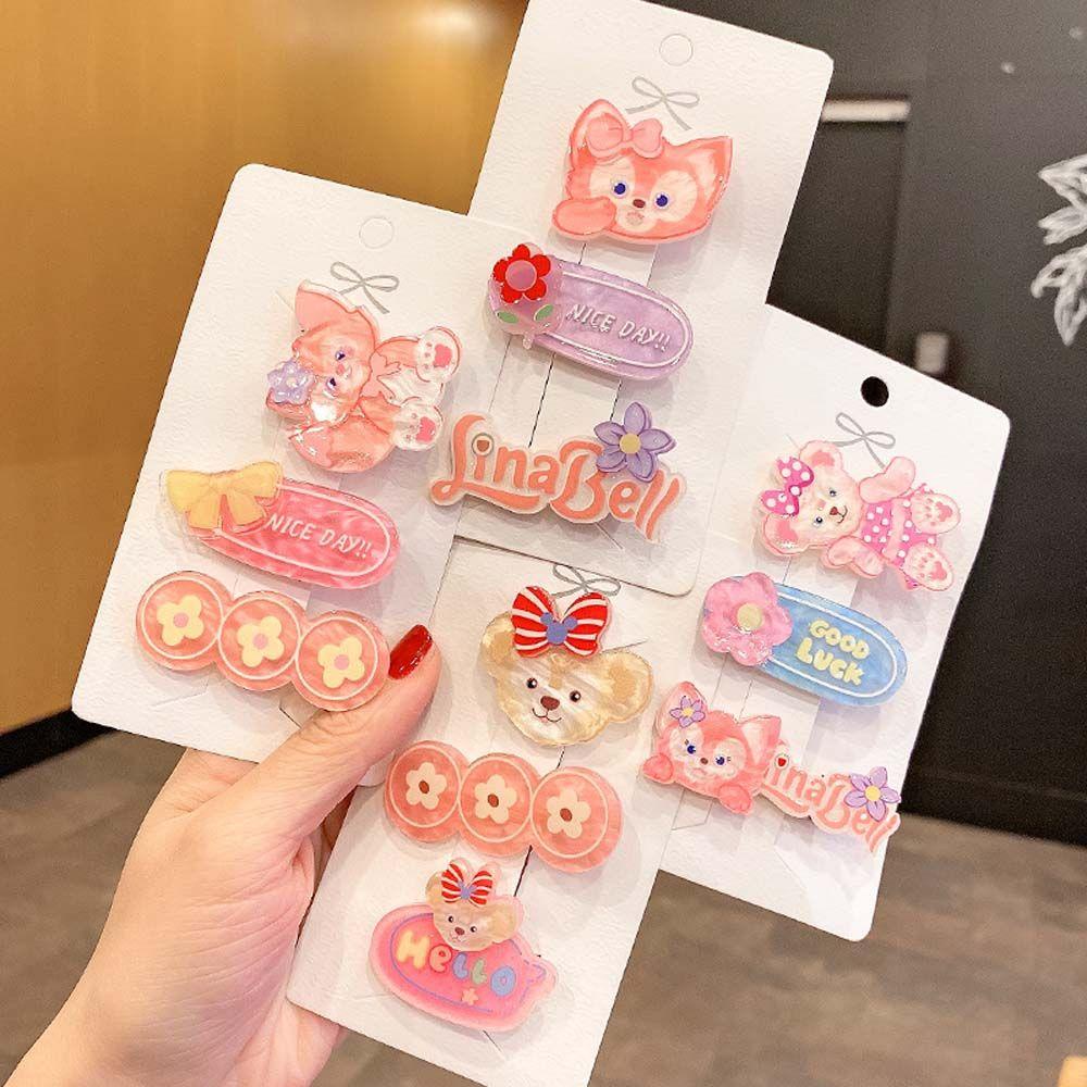 QQMALL Kẹp Tóc Nhựa Acrylic Hình Thỏ Dễ Thương Cho Bé Gái