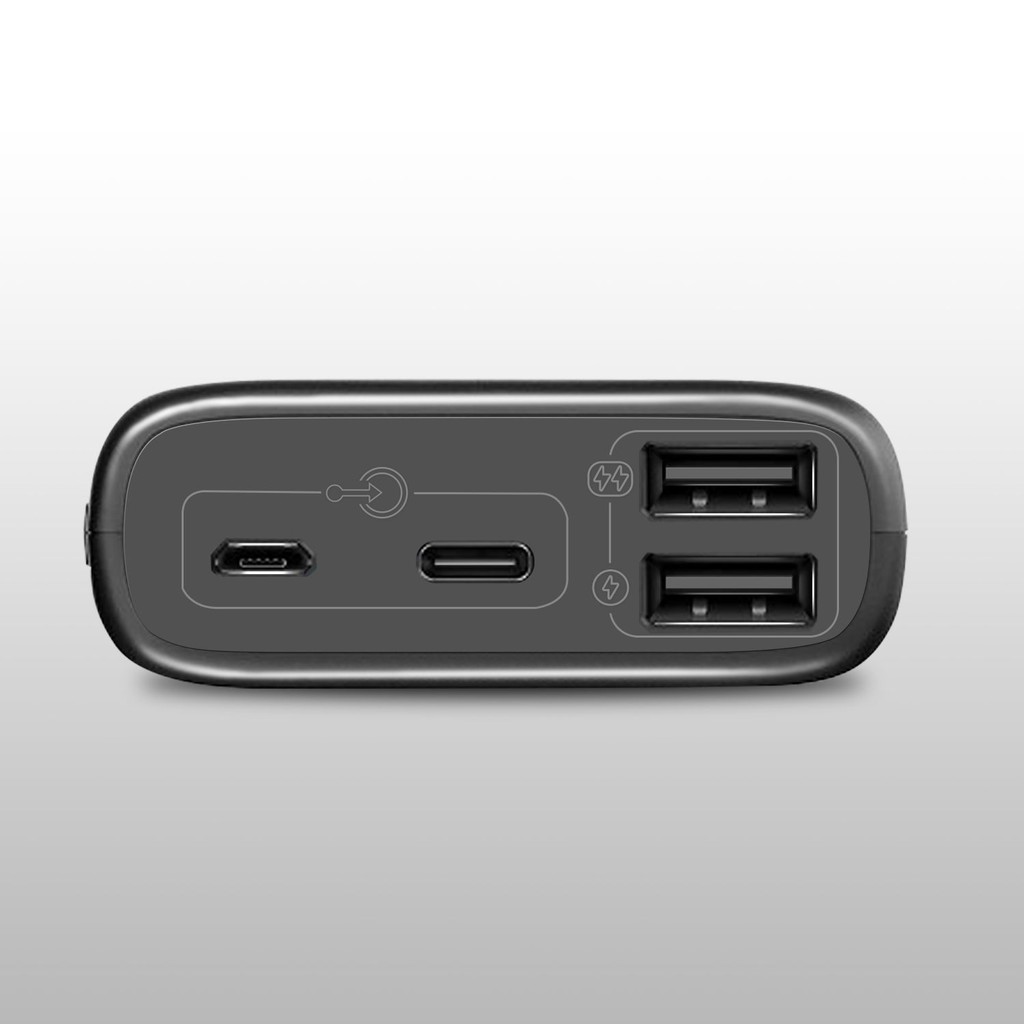 Sạc dự phòng ROMOSS Ares 10 10000mAh 2 đầu vào có màn hình LED dễ cất vừa vặn
