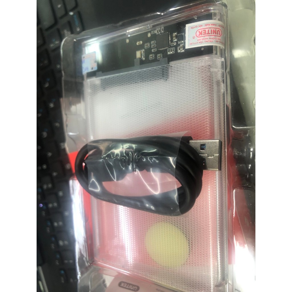 HDD Box 2.5 USB 3.0 SATA Unitek S1103A - Trong Suốt - Hãng phân phối- Full Box- Bảo Hành 12 Tháng
