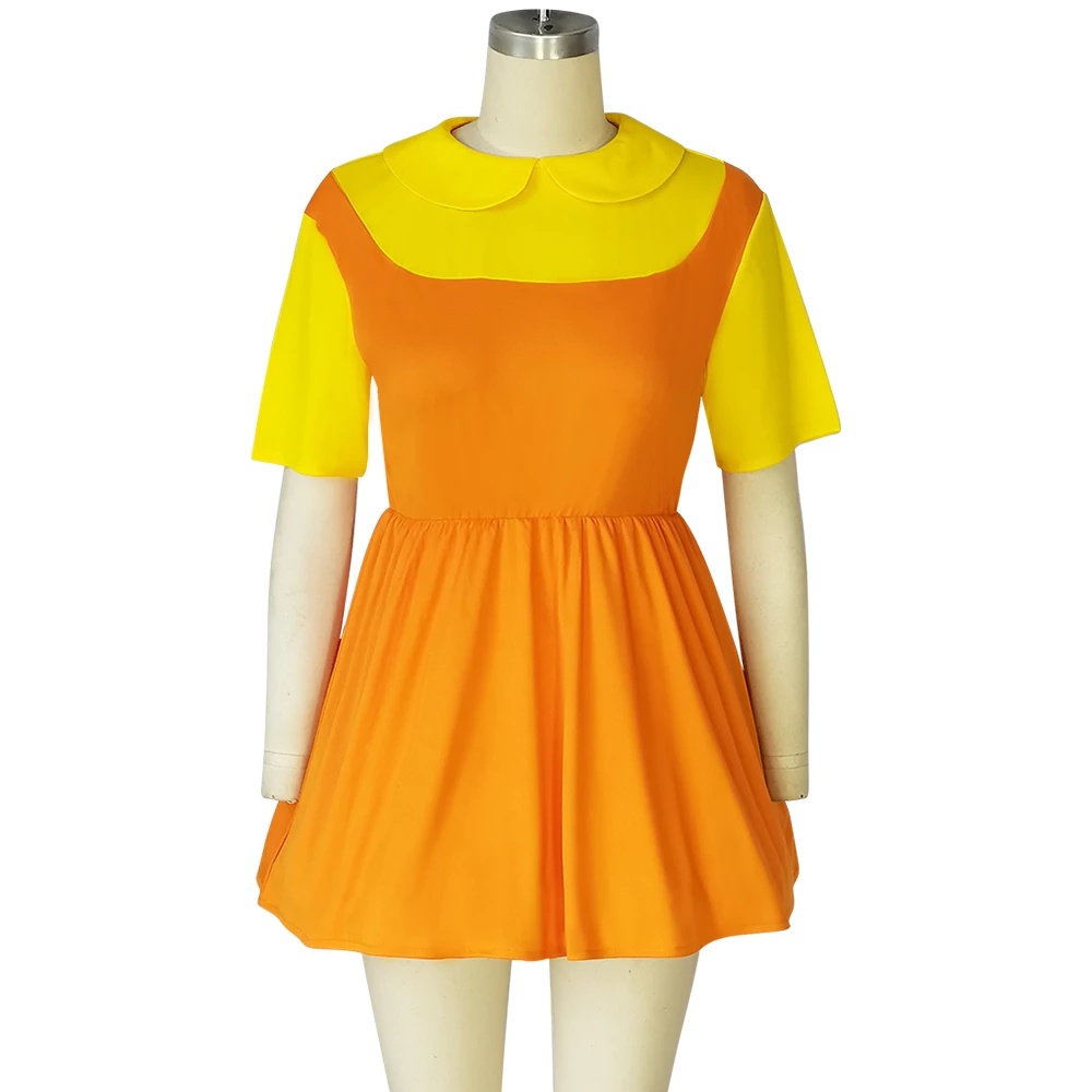 Bộ Trang Phục Hóa Trang Nhân Vật Robot Màu Đỏ/Xanh Lá/Vàng Sáng Hóa Trang Halloween Cho Nữ