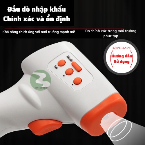 Nhiệt kế điện tử hồng ngoại Dương ninh thú y 1s ra kết quả NK32