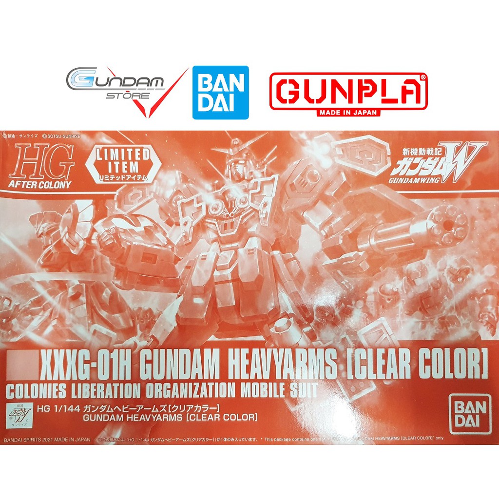 Mô Hình Gundam HG Heavy Arms Clear Color P-Bandai 1/144 Hgwing HGAC Wing Đồ Chơi Lắp Ráp Anime Nhật