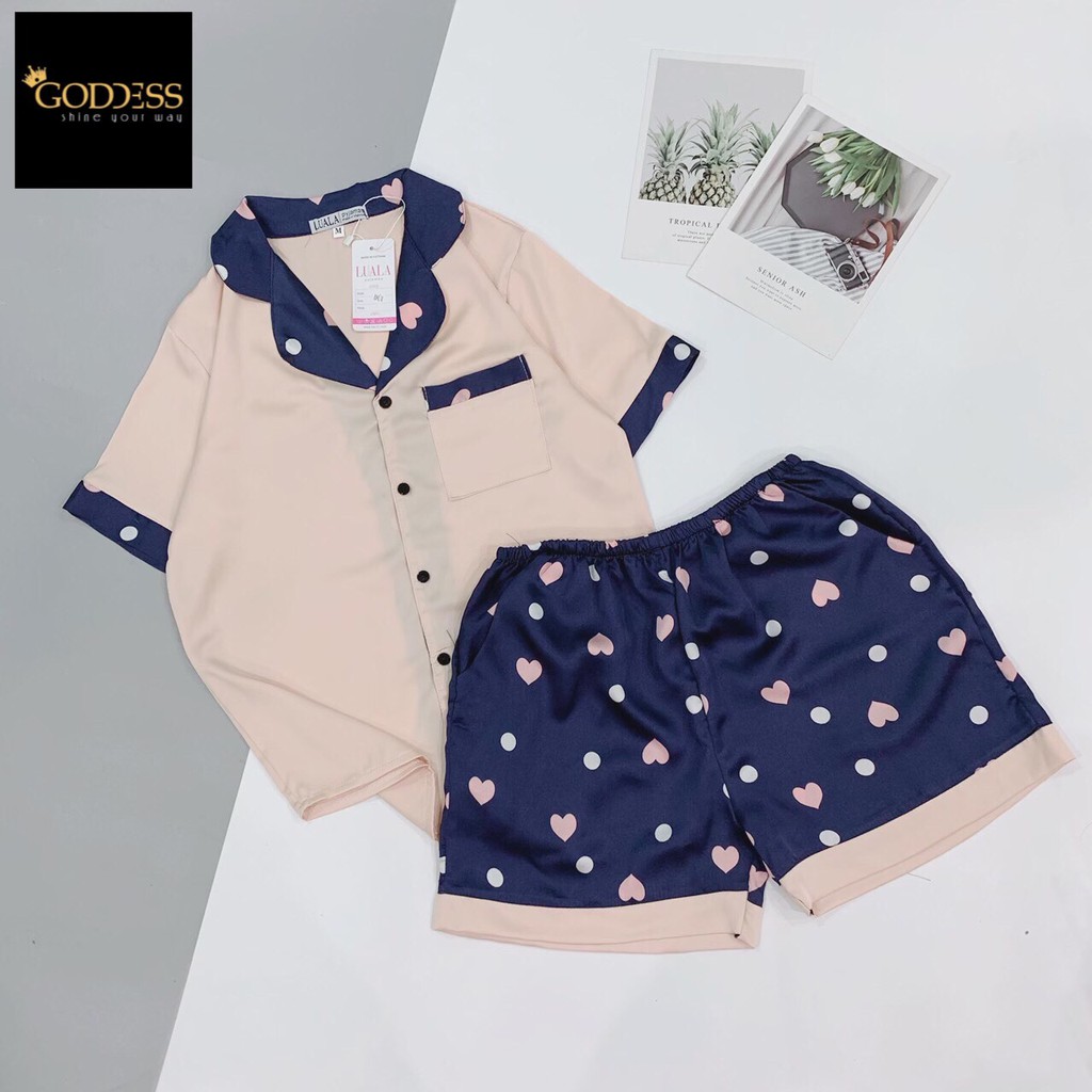 [Mã GODD2407 giảm 5% đơn 199K] Bộ đồ Pijama Lụa Satin 💖 Đồ ngủ đùi Bigsize 40 - 65kg cao cấp | BigBuy360 - bigbuy360.vn