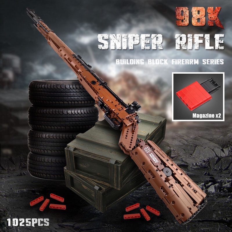 Đồ chơi giáo dục Lắp ráp mô hình The Mauser K98K Sniper Rifle - no.14002