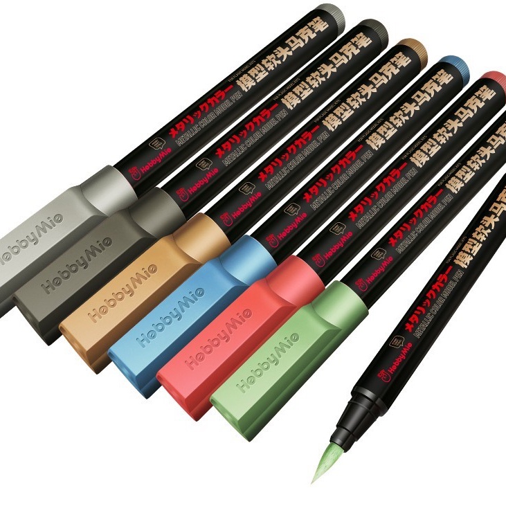 Bút sơn mô hình nhiều màu Hobby Mio HobbyMio Metallic Color Model Pen cơ bản phản quang