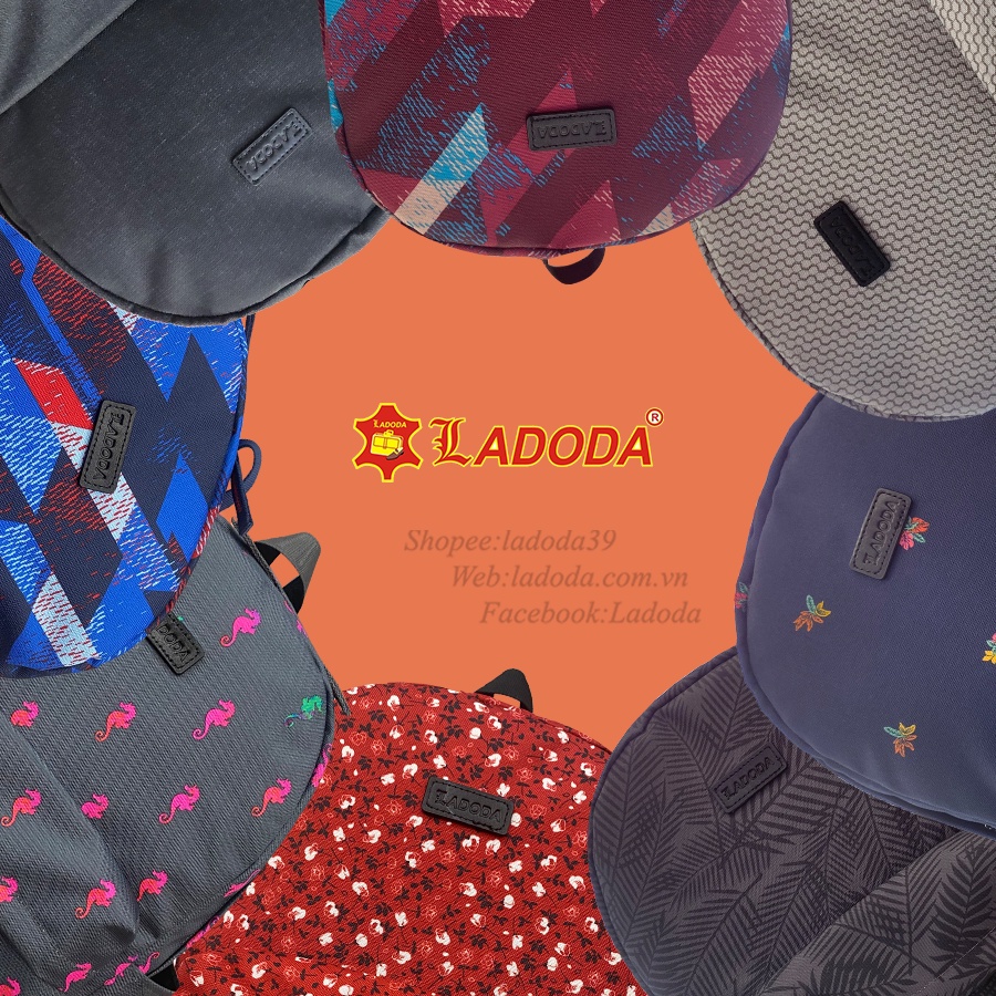 Balo đi học chống nước Ladoda, Bl261 phiên bản giới hạn vải mềm siêu nhẹ