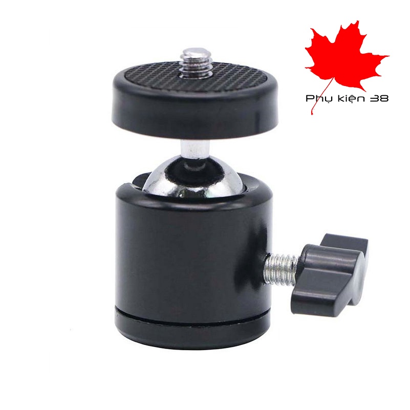 Đầu bi ballhead 360 độ gắn đầu cây 3 chân tripod, kẹp điện thoại, ipad