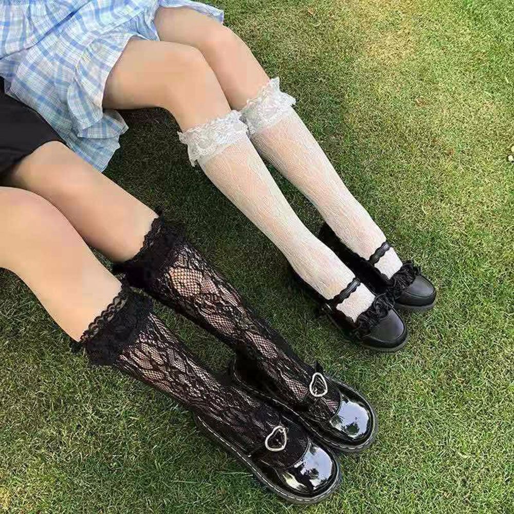 Vớ lưới ren màu sắc ngọt ngào phong cách lolita Nhật Bản dành cho nữ