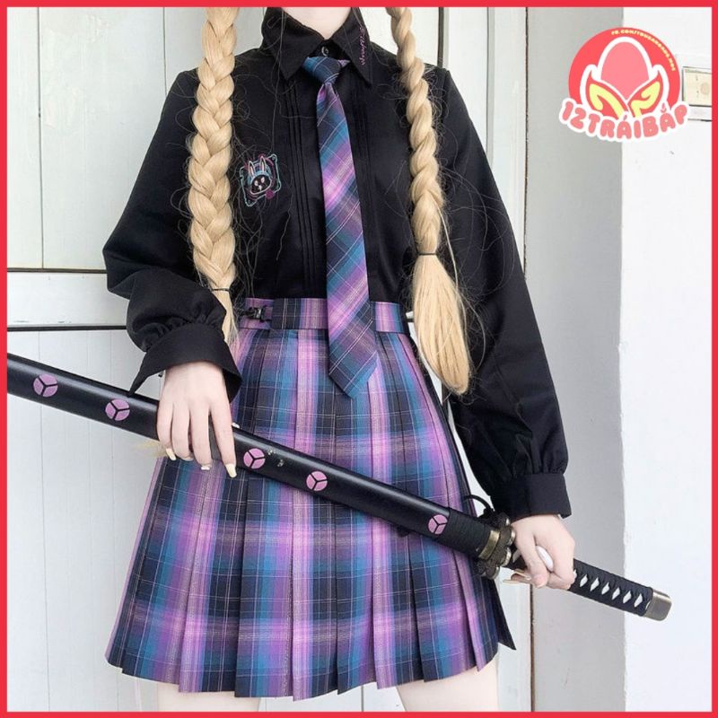 Áo Blouse Sơ Mi Tay Lỡ Manh Thỏ Điện Cạnh Nhà Tiểu Hồ Đồ
