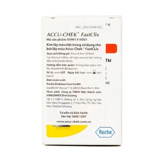 Kim lấy máu Accu check FastClix