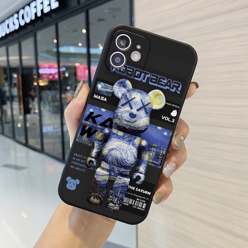 Vỏ ốp iPhone Robot Bear Nasa chống sốc cho iPhone 6/6pl/6s/6spl/7/7pl/8/8pl/x/xs/11/12/13/pro/max - Chinchincase