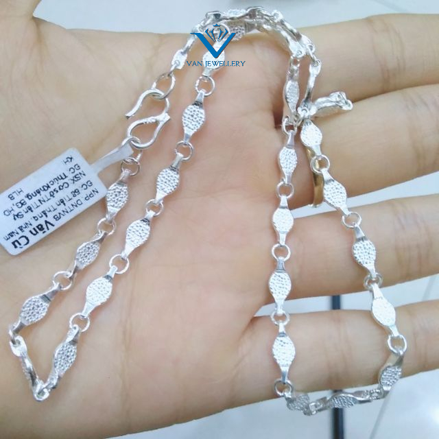 Dây chuyền bạc Dây hạt gạo bạc ta cho bé
