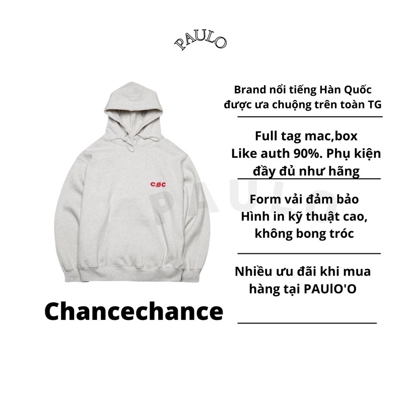 PAULO Áo Hoodie Chancechance CEC SẴN M (Ảnh thật) quà tặng kèm | BigBuy360 - bigbuy360.vn