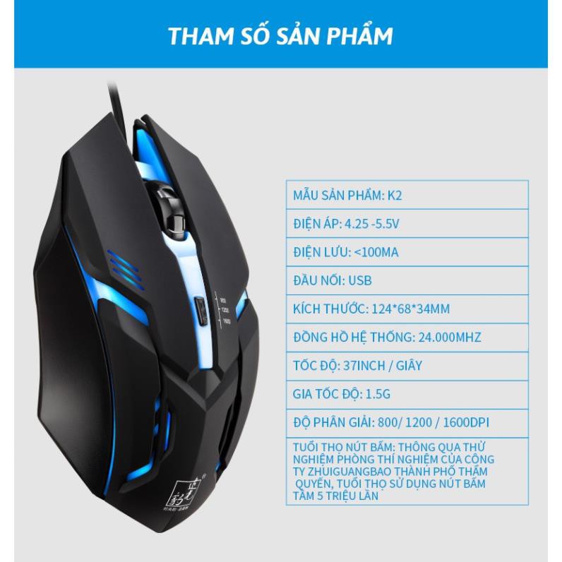 ✅ Chuột Gaming ✅ Chuột chuyên game đẹp có đèn led 7 màu cao cấp - trẻ trung - phù hợp với tất cả các dòng laptop