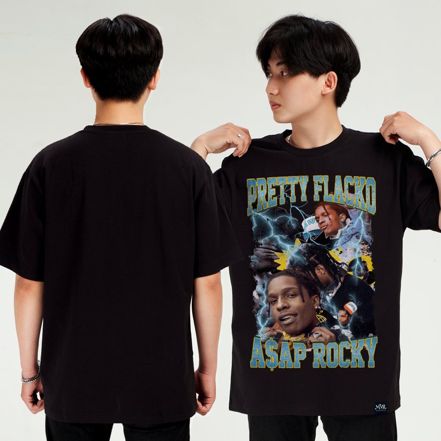 Áo thun hip hop rapper Pretty Flacko và Asap Rocky nam nữ phông unisex phong cách cực chất tay lỡ local brand MVR BB4309