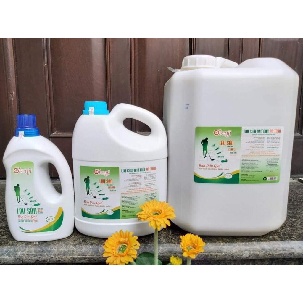 Nước lau sàn tinh dầu quế đuổi côn trùng Orenji 3,8l - công nghệ nano,không hóa chất, an toàn, sạch nhanh, thơm ấm