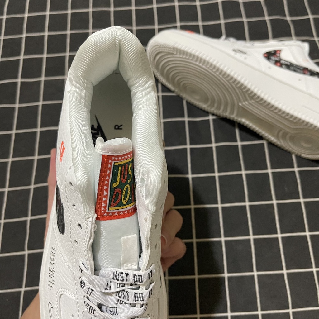 Giày AF1 just do it trắng cam cao cấp