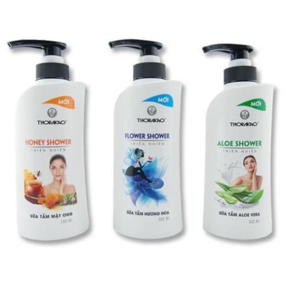 Sữa Tắm Mật Ong, Hương Hoa, Aloe Vera 500ML Thorakao