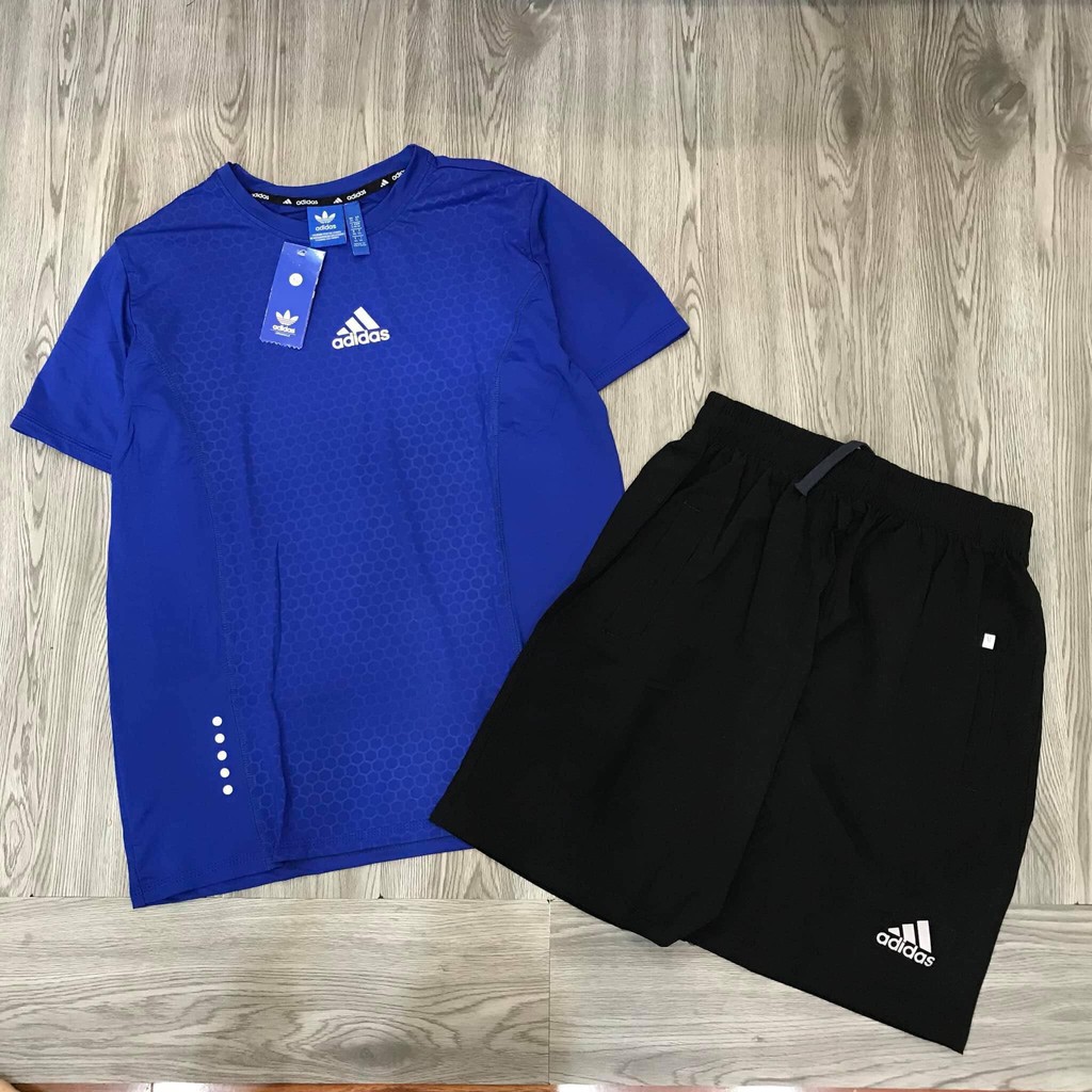 bộ thể thao nam cổ tròn ép vân ong | BigBuy360 - bigbuy360.vn