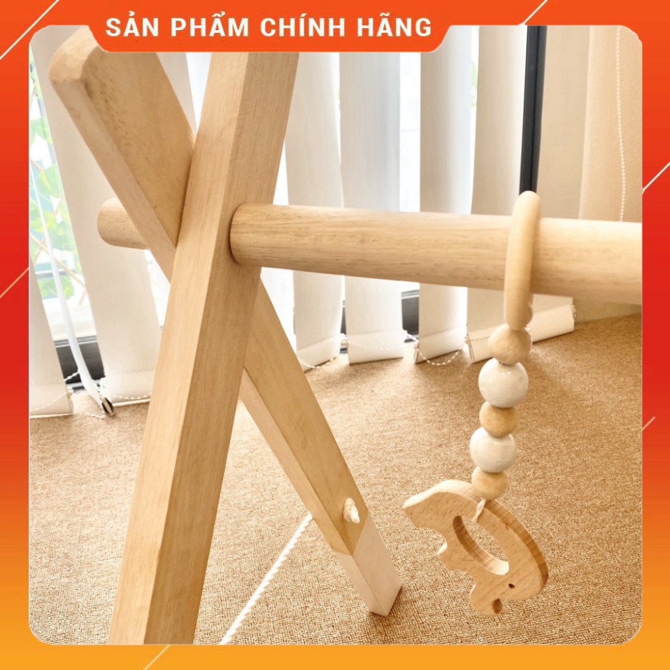 HOT Đồ chơi phát triển toàn diện - Kệ chữ A bằng gỗ có kèm đồ chơi an toàn chính hãng Ome ''Đồ chơi cho bé'' TỔNG KHO