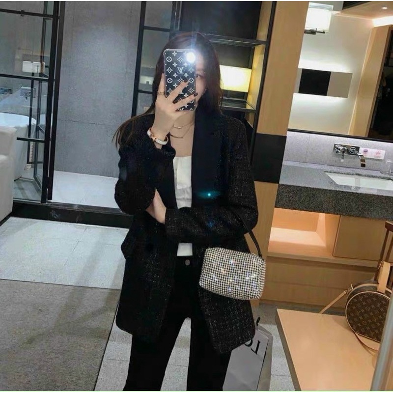 Túi đeo vai kẹp nách túi đính đá chữ thời trang Quảng Châu hot trend