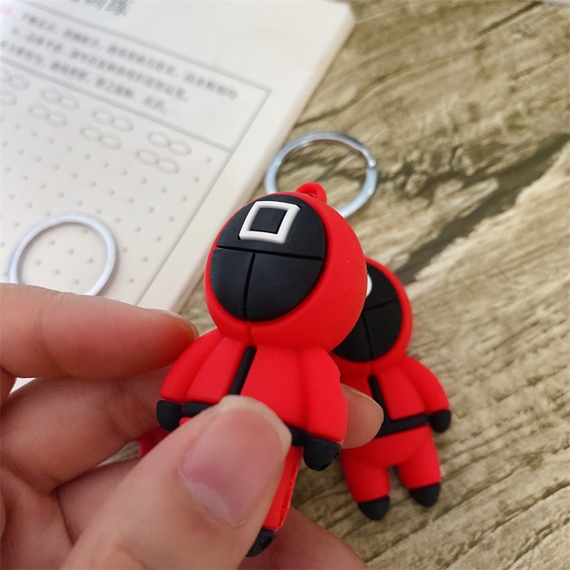 Móc khóa hình con mực hoạt hình