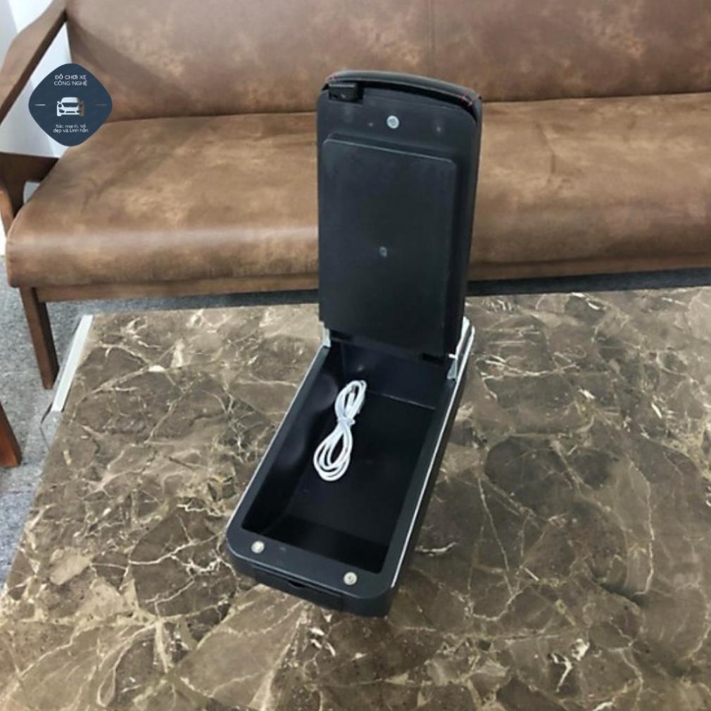 Hộp tỳ tay xe Honda Brio cao cấp tích hợp cổng sạc USB - Bảo hành 12 tháng | BigBuy360 - bigbuy360.vn