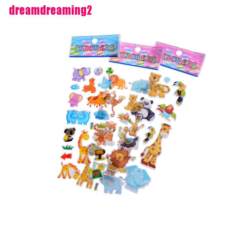 Hình Dán Động Vật 3D Đáng Yêu