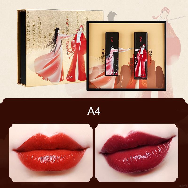 Bộ 2 son môi dưỡng ẩm mịn màng phong cách cổ trang Trung Hoa | BigBuy360 - bigbuy360.vn