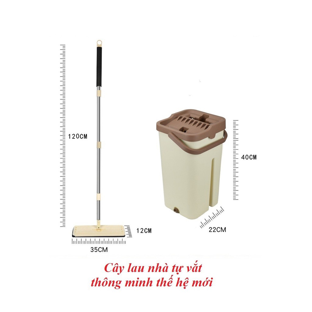 Cây lau nhà ép nước thông minh